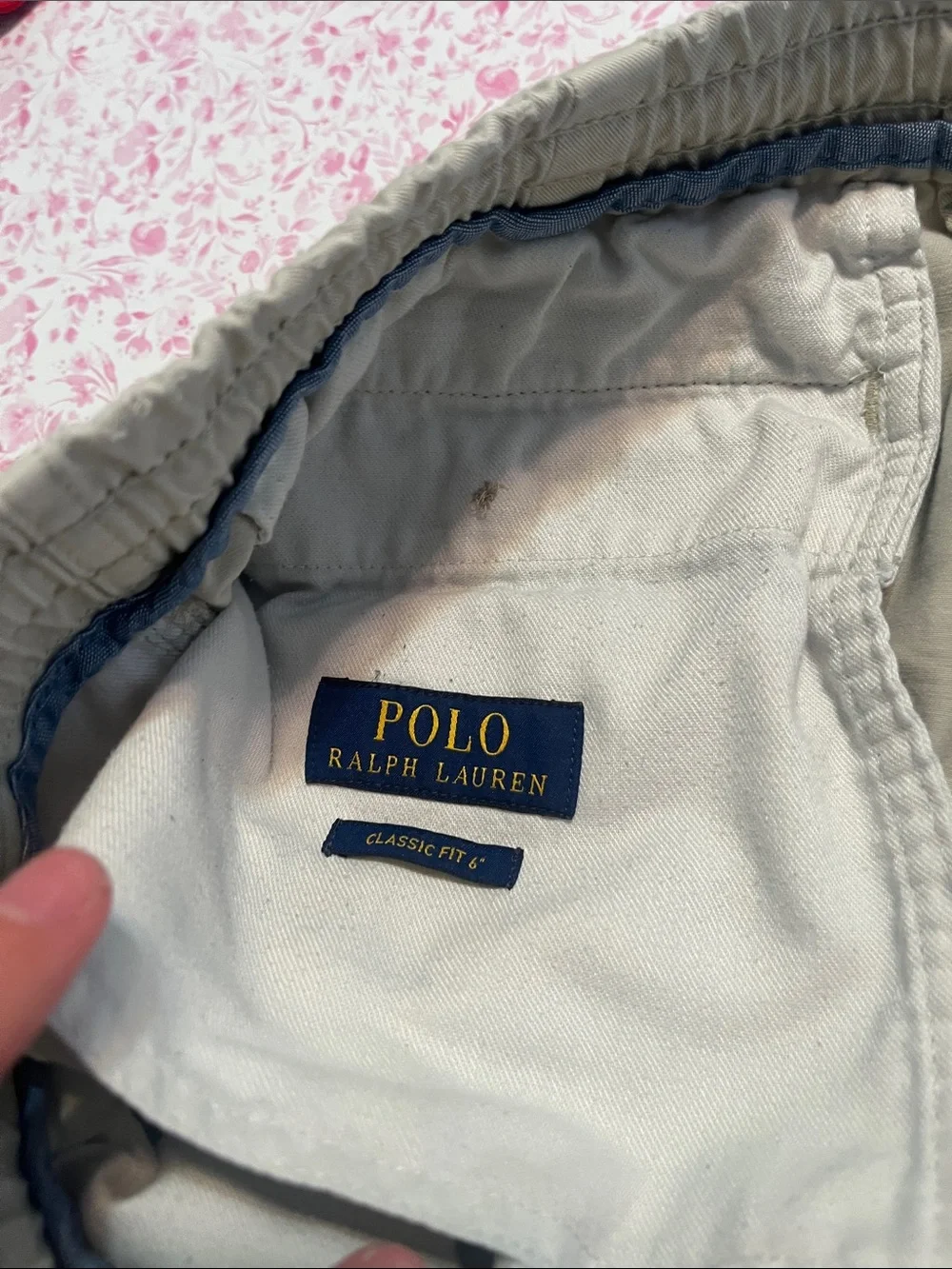 Polo by Ralph Lauren Men's Tan Elastic-Waist Flat Front Shorts